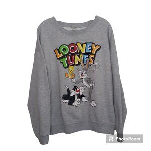 Looney Tunes Sweatshirt Youth XXL (19) Bugs Bunny Cartoon Casual